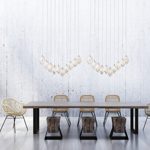 Hubbardton Forge - 131144-SKT-LONG-85-WP0755 - LED Pendant - Chrysalis - Sterling