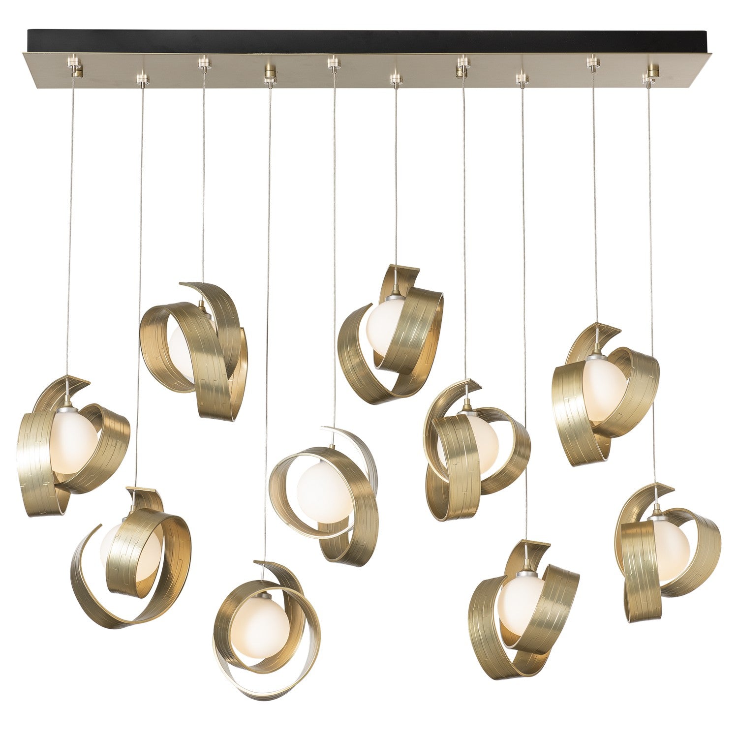 Hubbardton Forge - 131208-SKT-STND-86-GG0711 - LED Pendant - Riza - Modern Brass