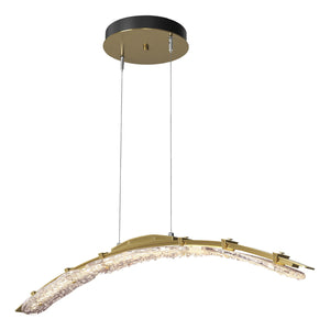 Hubbardton Forge - 137586-LED-STND-86-ZM0749 - LED Pendant - Glissade - Modern Brass