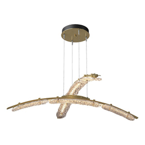 Hubbardton Forge - 137587-LED-STND-86-ZM0749 - LED Pendant - Glissade - Modern Brass