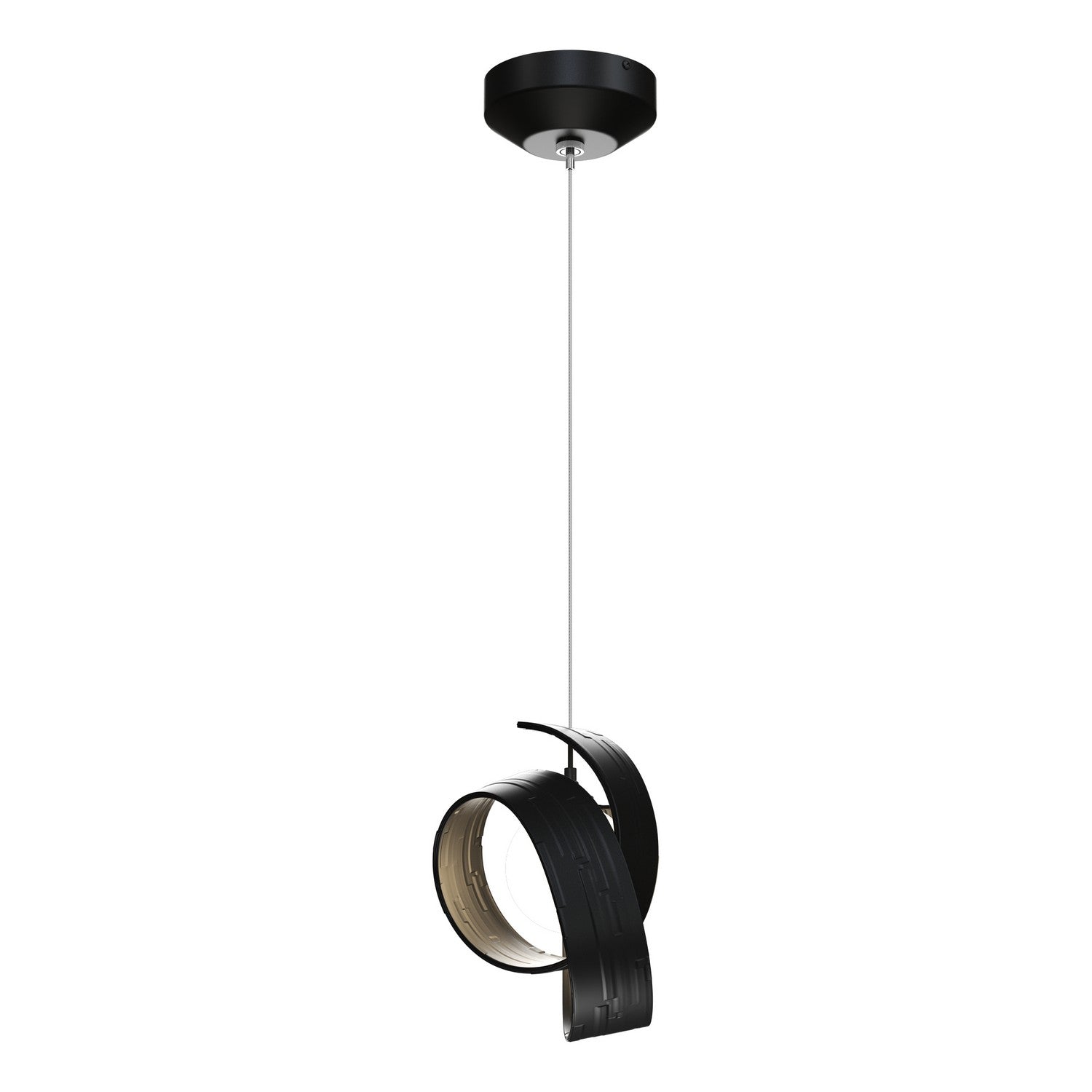 Hubbardton Forge - 161186-SKT-STND-10-GG0711 - LED Pendant - Riza - Black