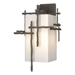 Hubbardton Forge - 302583-SKT-77-GG0707 - One Light Outdoor Wall Sconce - Tura - Coastal Dark Smoke