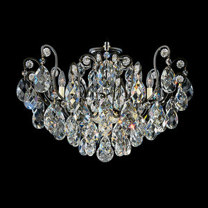 Schonbek - 3785-51 - Eight Light Semi-Flush Mount - Renaissance - Black