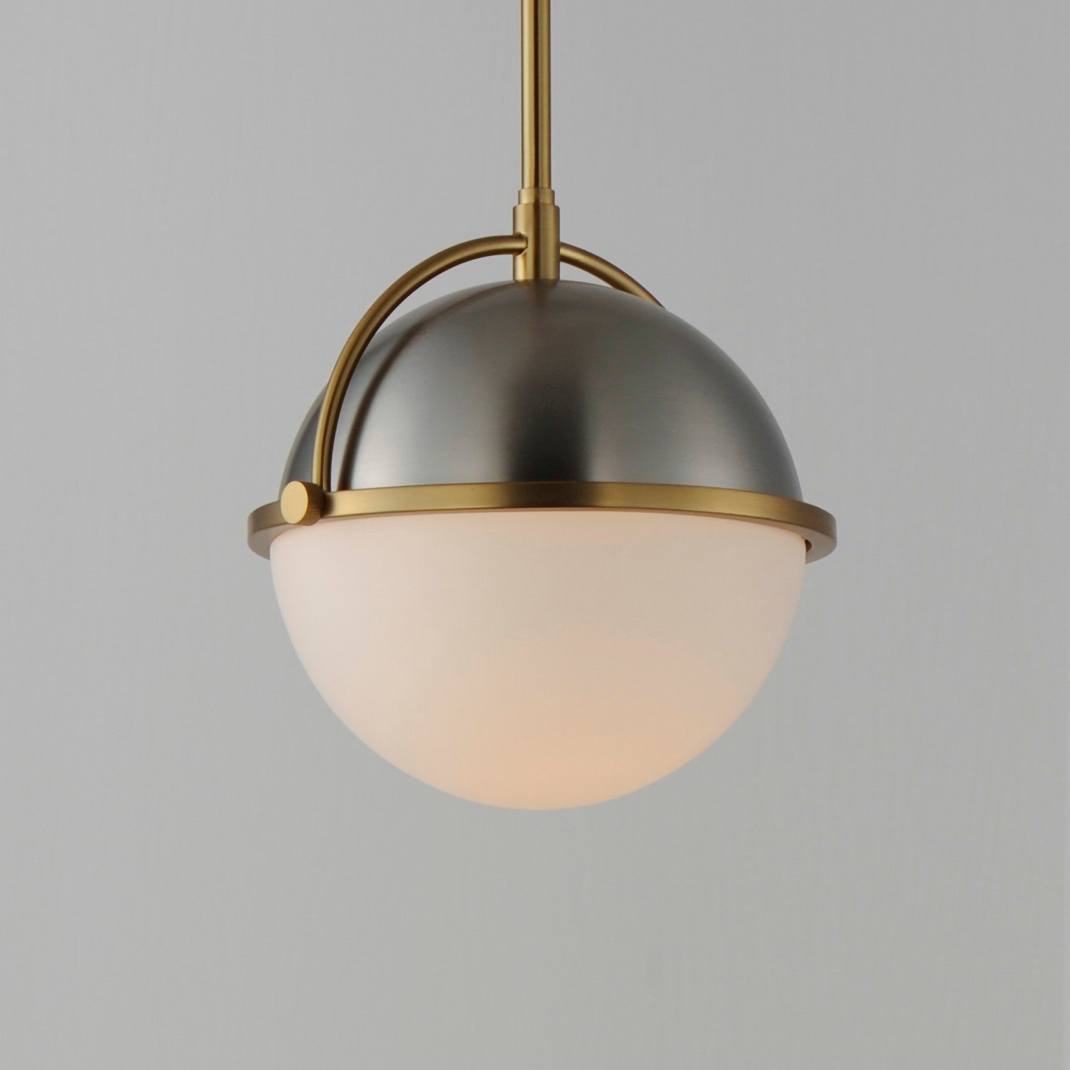 Maxim - 12411SWSNSBR - One Light Pendant - Duke - Satin Nickel / Satin Brass