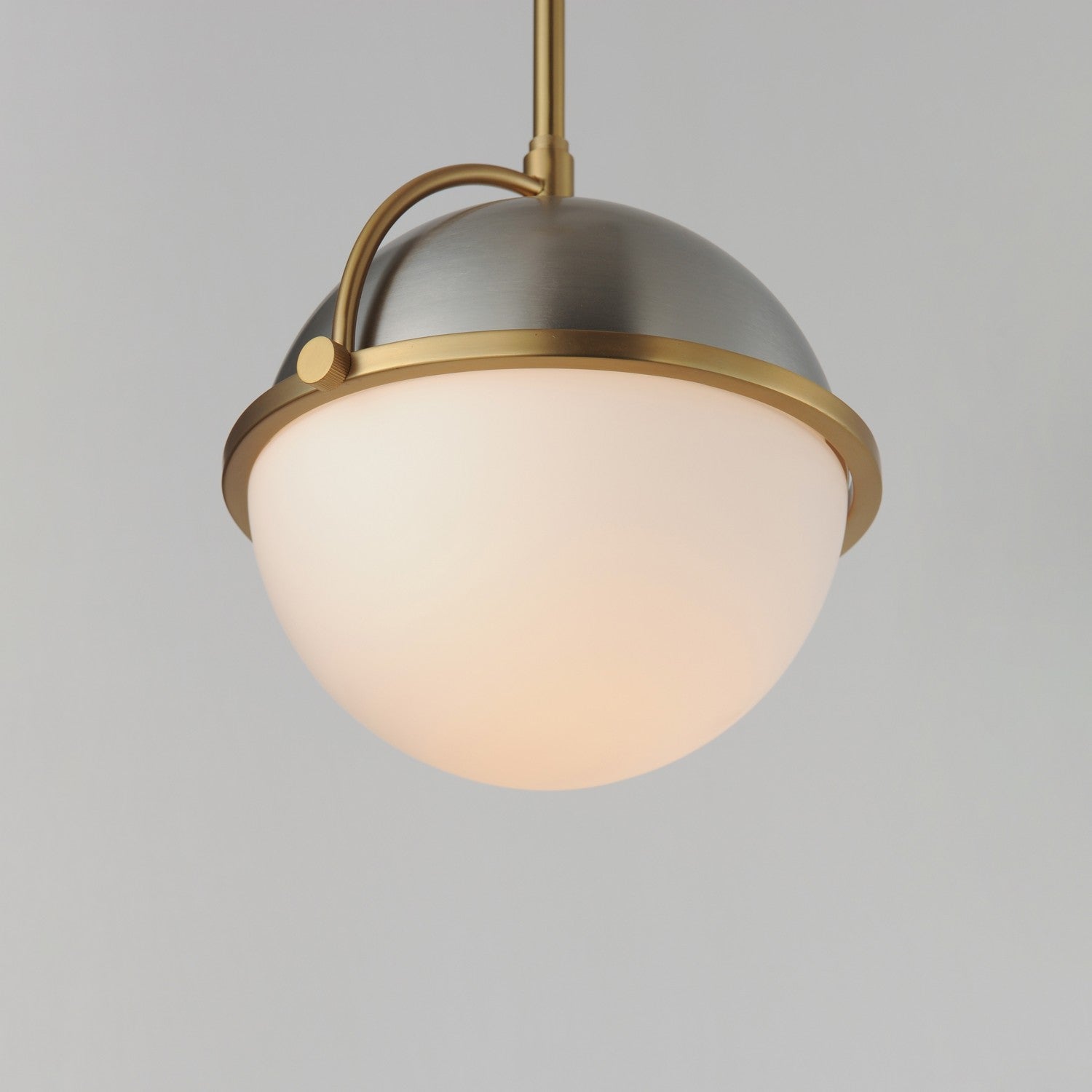 Maxim - 12411SWSNSBR - One Light Pendant - Duke - Satin Nickel / Satin Brass