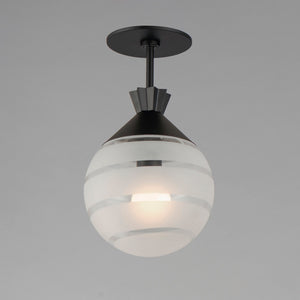 Maxim - 12441CLFTBK - One Light Semi-Flush/Pendant - Copacabana - Black