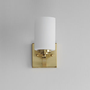 Maxim - 20030SWSBR - One Light Wall Sconce - Deven - Satin Brass