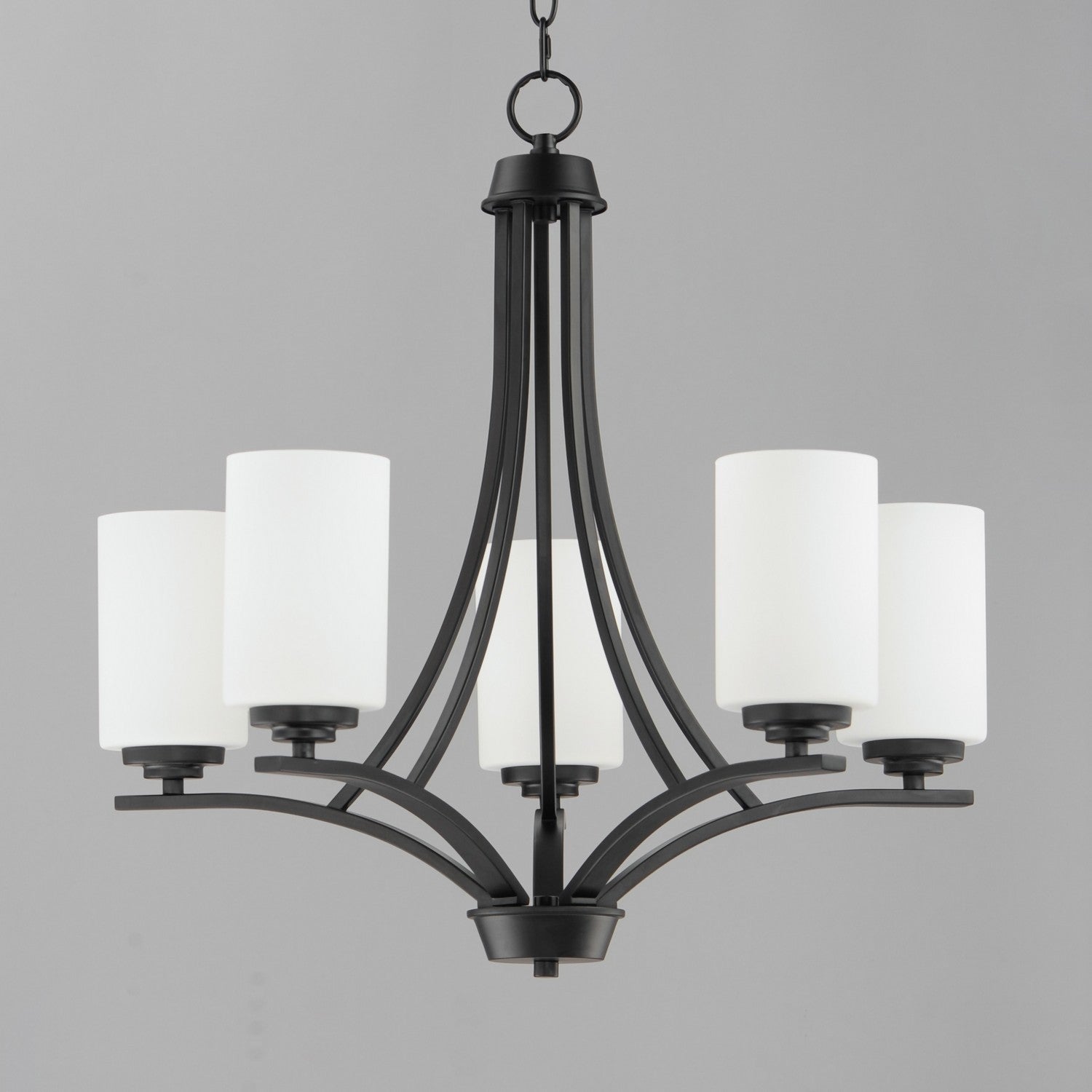 Maxim - 20035SWBK - Five Light Chandelier - Deven - Black