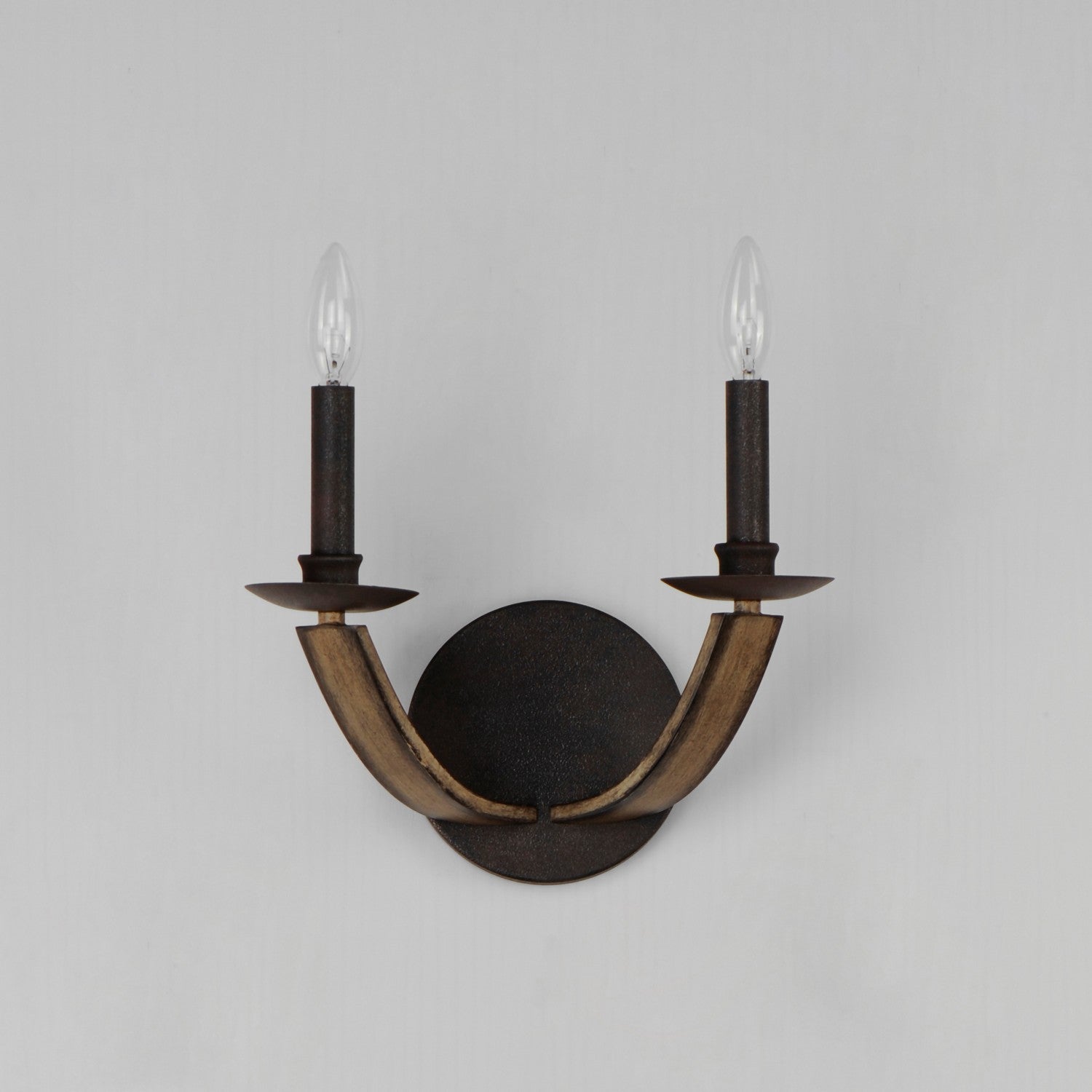 Maxim - 20341DWAR - Two Light Wall Sconce - Basque - Driftwood/Anthracite