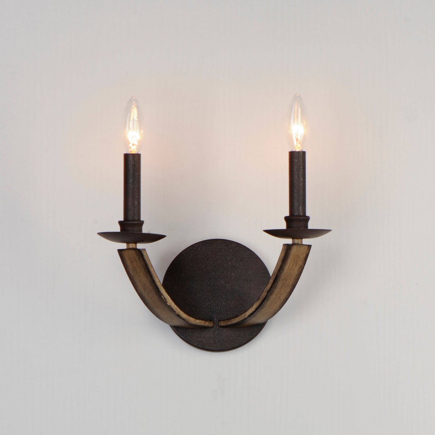 Maxim - 20341DWAR - Two Light Wall Sconce - Basque - Driftwood/Anthracite