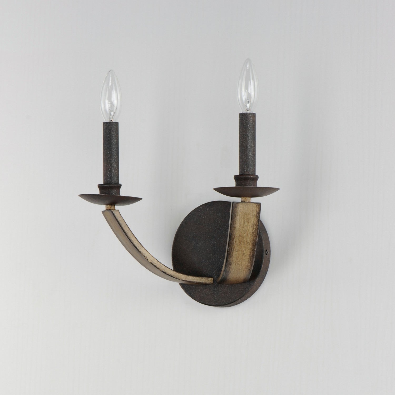 Maxim - 20341DWAR - Two Light Wall Sconce - Basque - Driftwood/Anthracite