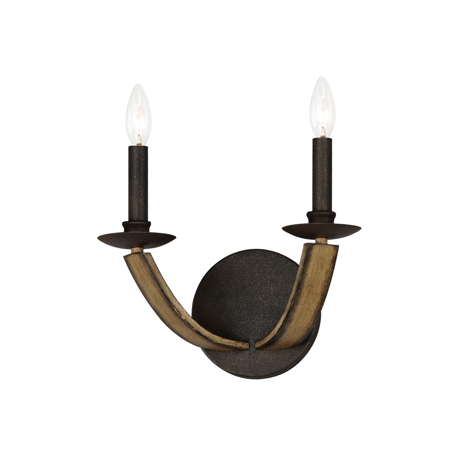 Maxim - 20341DWAR - Two Light Wall Sconce - Basque - Driftwood/Anthracite