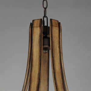 Maxim - 20345DWAR - Five Light Chandelier - Basque - Driftwood/Anthracite