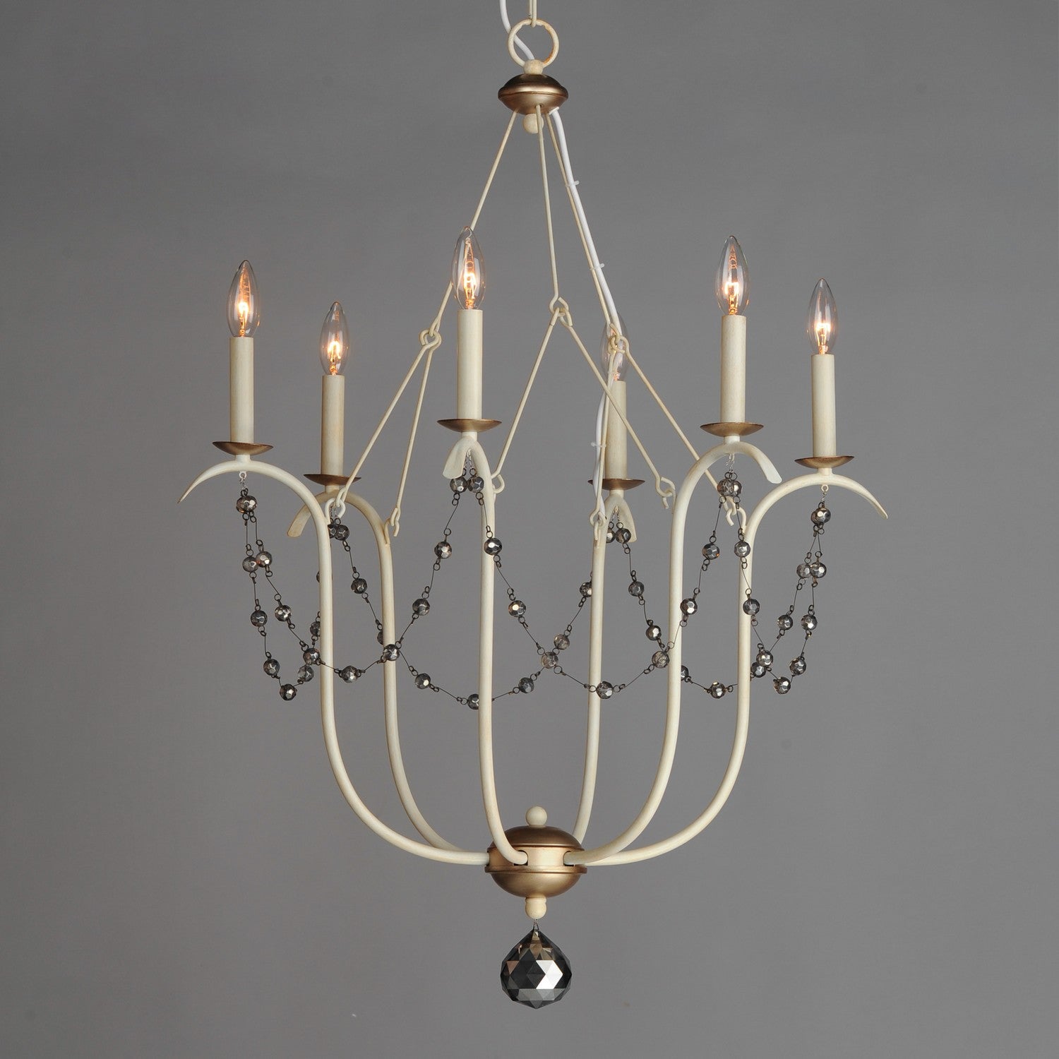 Maxim - 20486ECVG - Six Light Chandelier - Formosa - Ecru/Venetian Gold