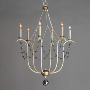 Maxim - 20486ECVG - Six Light Chandelier - Formosa - Ecru/Venetian Gold