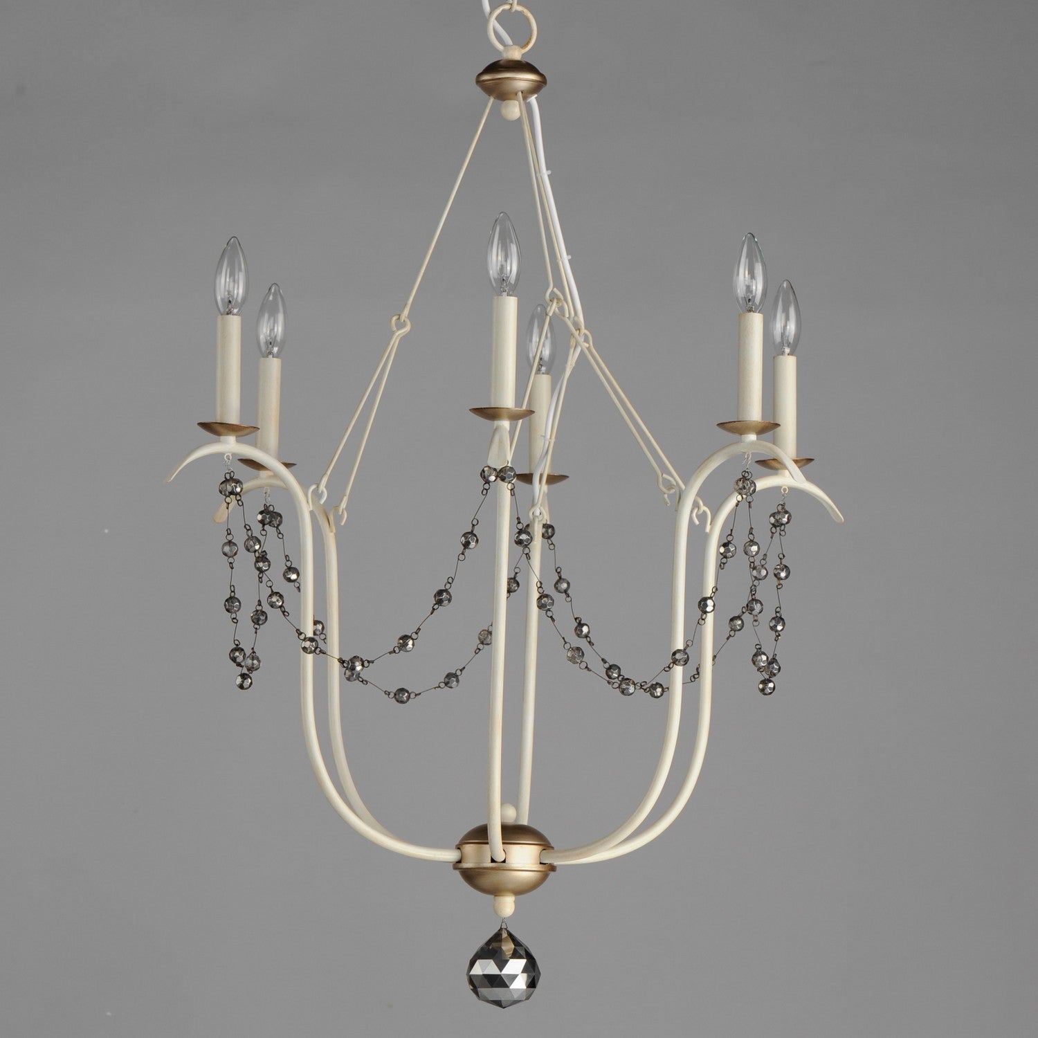 Maxim - 20486ECVG - Six Light Chandelier - Formosa - Ecru/Venetian Gold