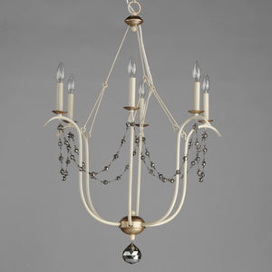 Maxim - 20486ECVG - Six Light Chandelier - Formosa - Ecru/Venetian Gold