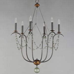 Maxim - 20486GN - Six Light Chandelier - Formosa - Golden Noir