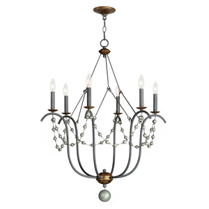 Maxim - 20486GN - Six Light Chandelier - Formosa - Golden Noir