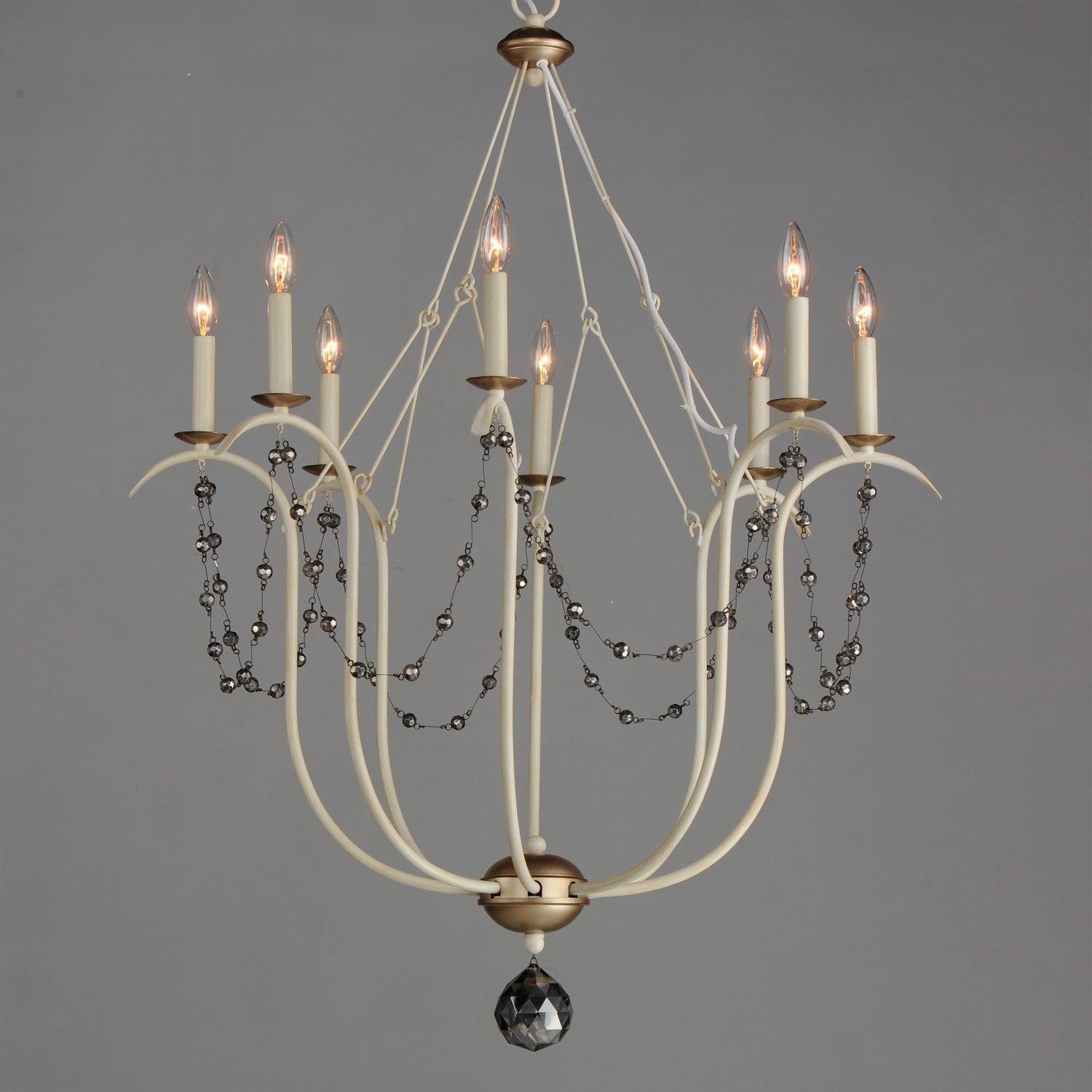 Maxim - 20488ECVG - Eight Light Chandelier - Formosa - Ecru/Venetian Gold