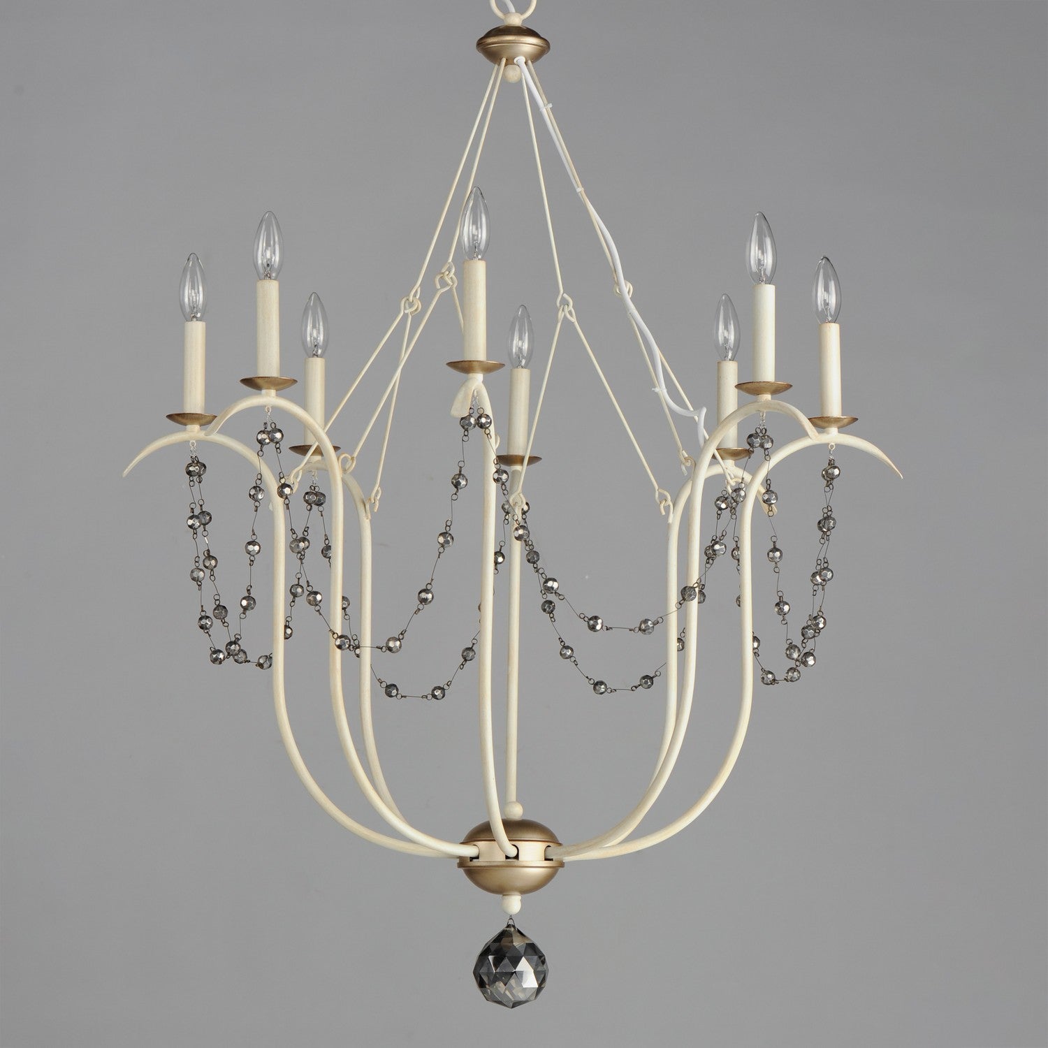 Maxim - 20488ECVG - Eight Light Chandelier - Formosa - Ecru/Venetian Gold