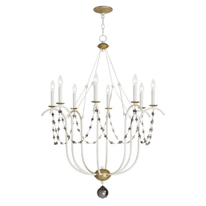 Maxim - 20488ECVG - Eight Light Chandelier - Formosa - Ecru/Venetian Gold