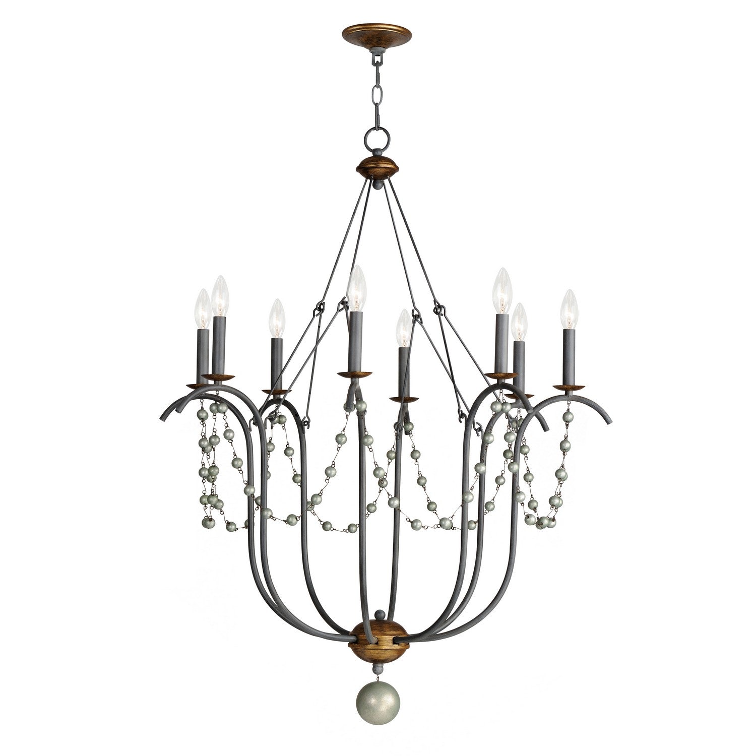 Maxim - 20488GN - Eight Light Chandelier - Formosa - Golden Noir