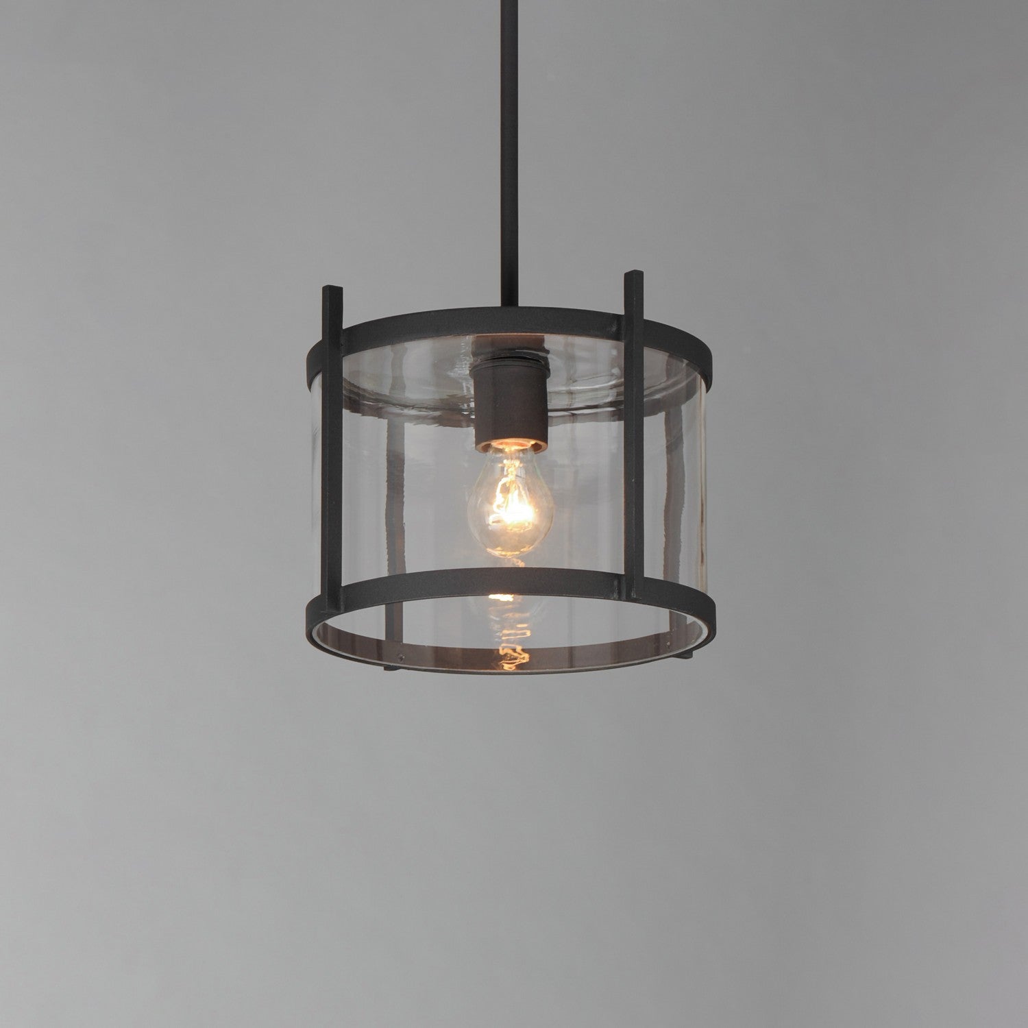 Maxim - 30061CLBK - One Light Semi-Flush/Pendant - Belfry - Black