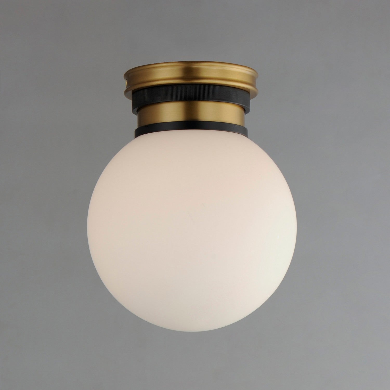 Maxim - 32481SWBKNAB - LED Flush Mount - San Simeon - Black / Natural Aged Brass