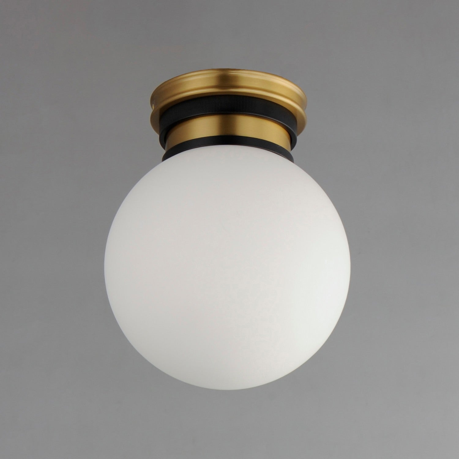 Maxim - 32481SWBKNAB - LED Flush Mount - San Simeon - Black / Natural Aged Brass