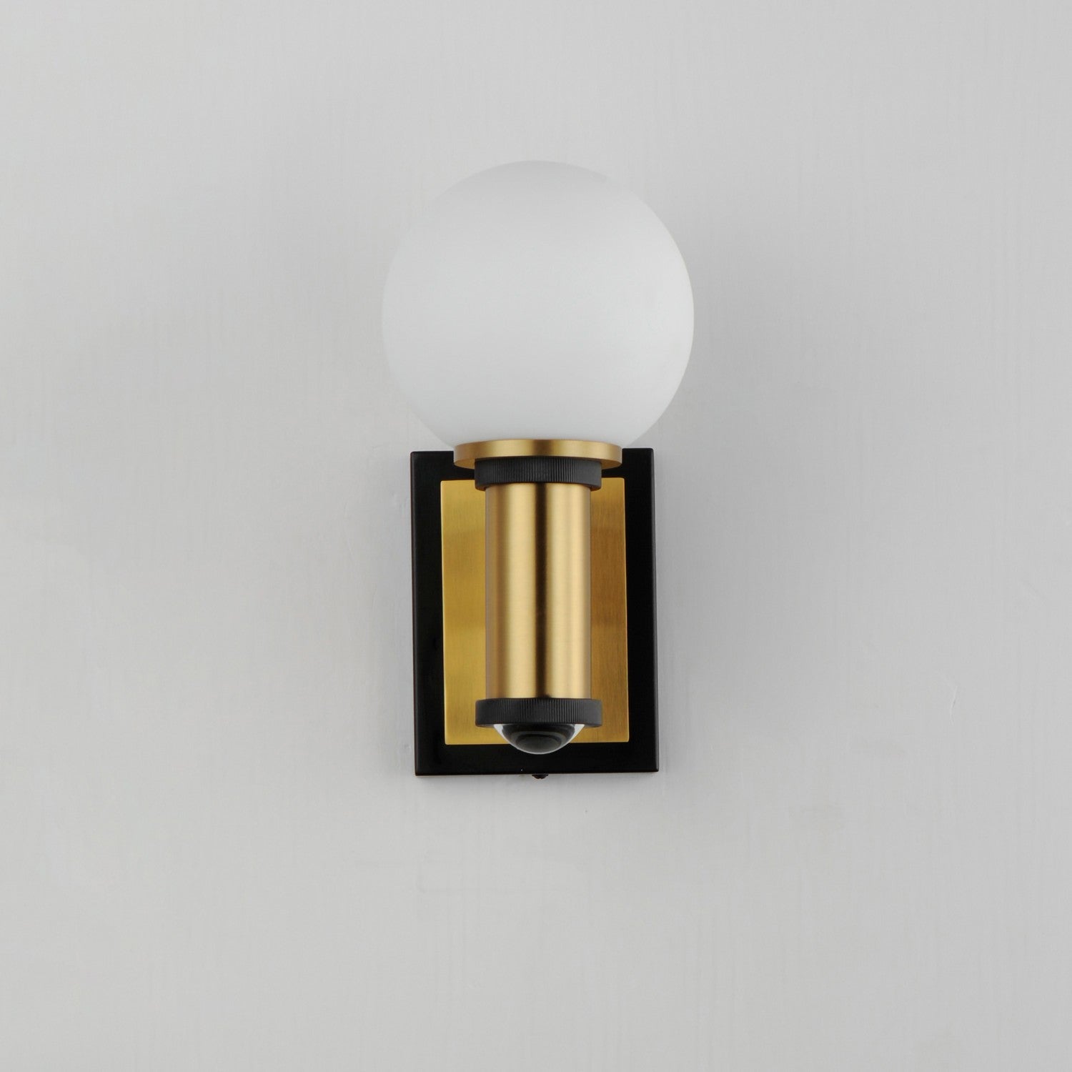 Maxim - 32482SWBKNAB - LED Wall Sconce - San Simeon - Black / Natural Aged Brass