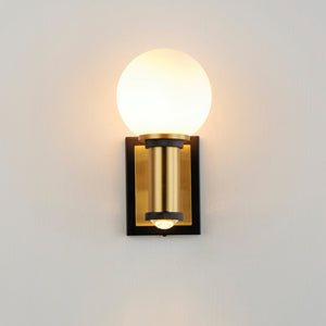 Maxim - 32482SWBKNAB - LED Wall Sconce - San Simeon - Black / Natural Aged Brass