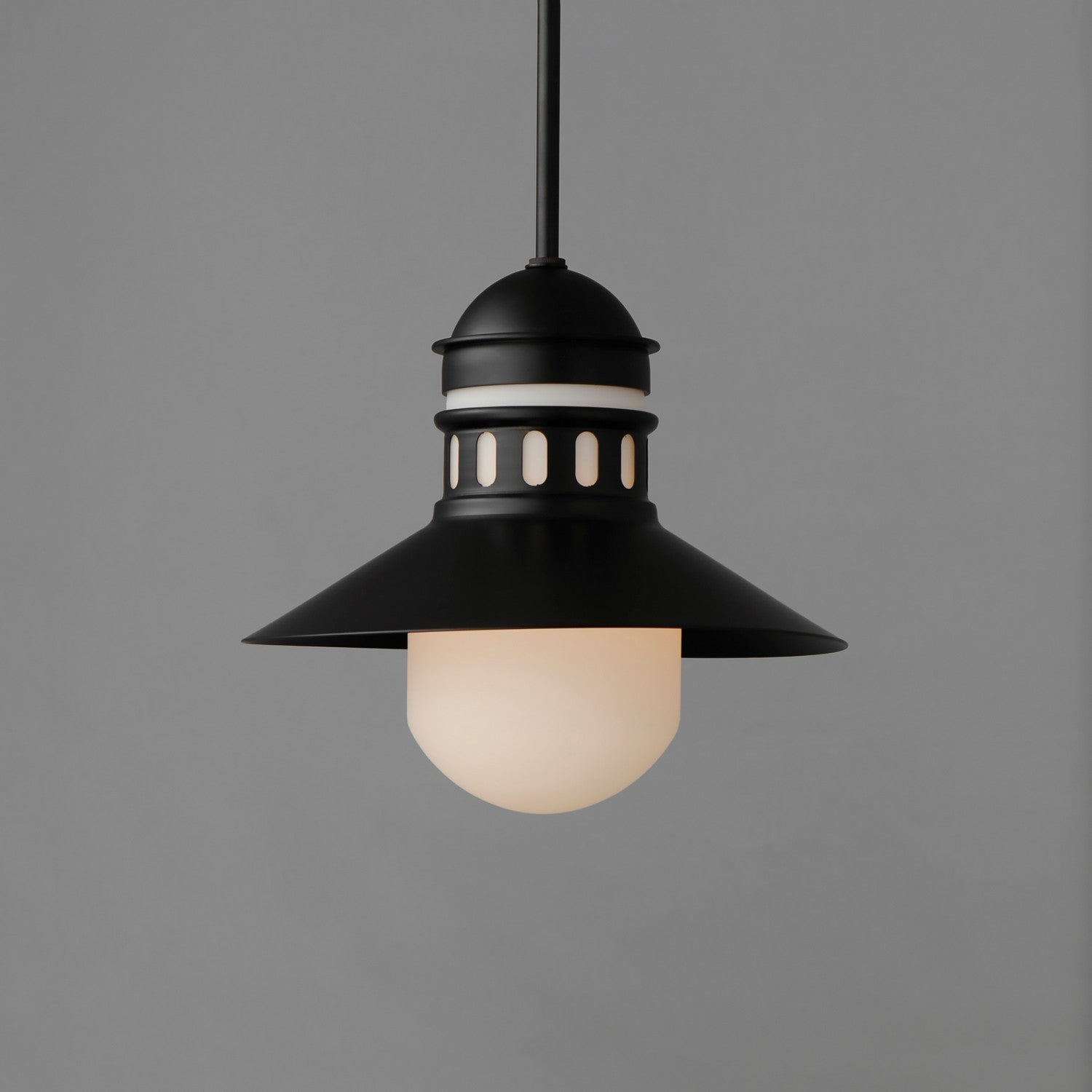 Maxim - 35121SWBK - One Light Outdoor Pendant - Admiralty - Black