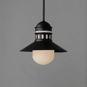 Maxim - 35121SWBK - One Light Outdoor Pendant - Admiralty - Black