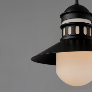 Maxim - 35121SWBK - One Light Outdoor Pendant - Admiralty - Black