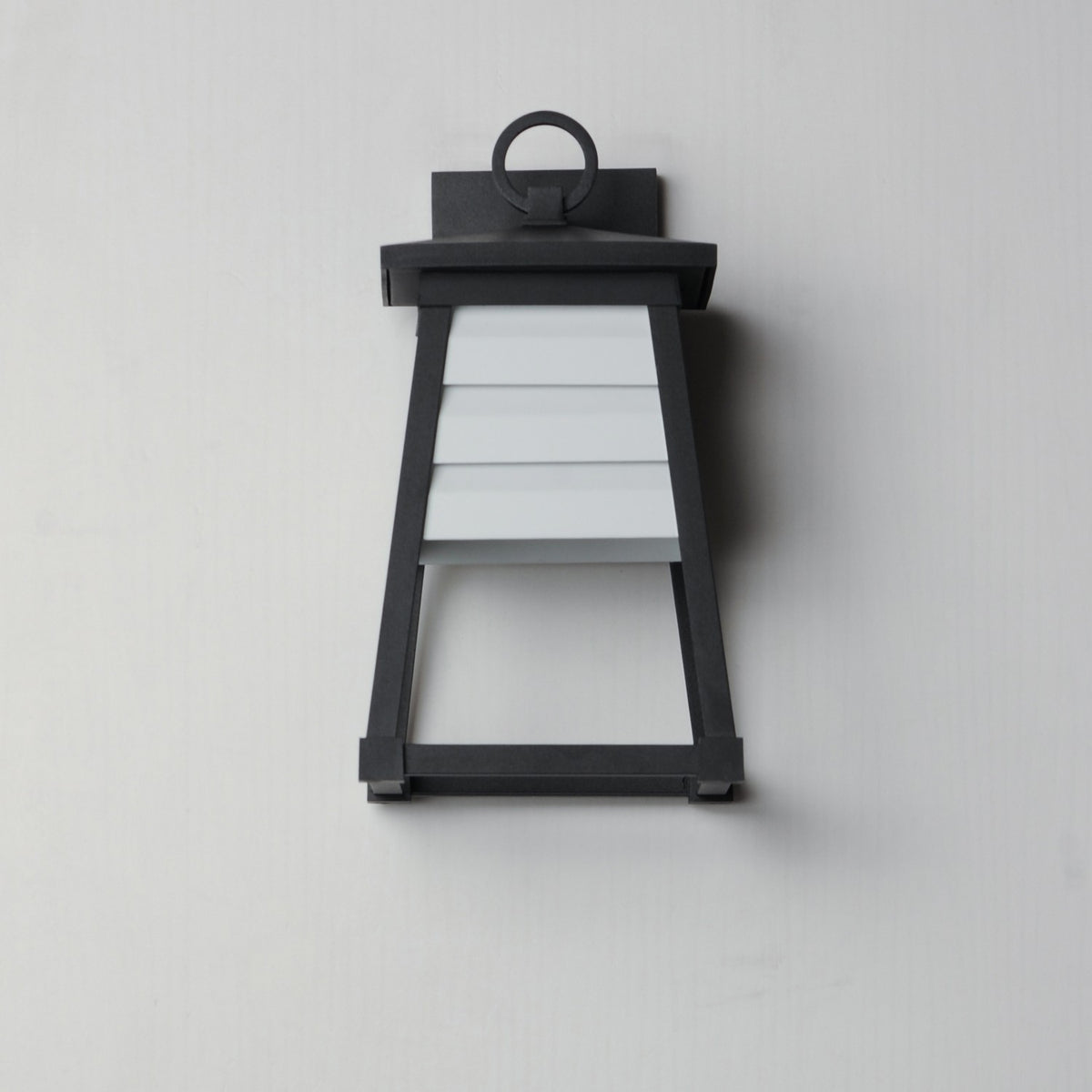 Maxim - 40632WTBK - One Light Outdoor Wall Sconce - Shutters - Black