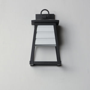 Maxim - 40632WTBK - One Light Outdoor Wall Sconce - Shutters - Black