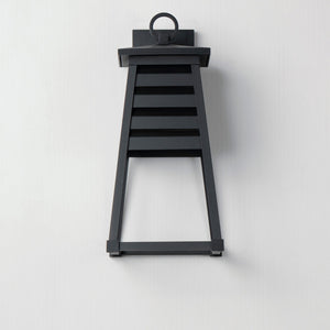 Maxim - 40634BK - One Light Outdoor Wall Sconce - Shutters - Black