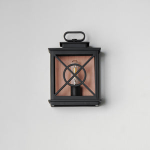 Maxim - 40802CLACPBK - One Light Outdoor Wall Sconce - Yorktown VX - Black/Aged Copper