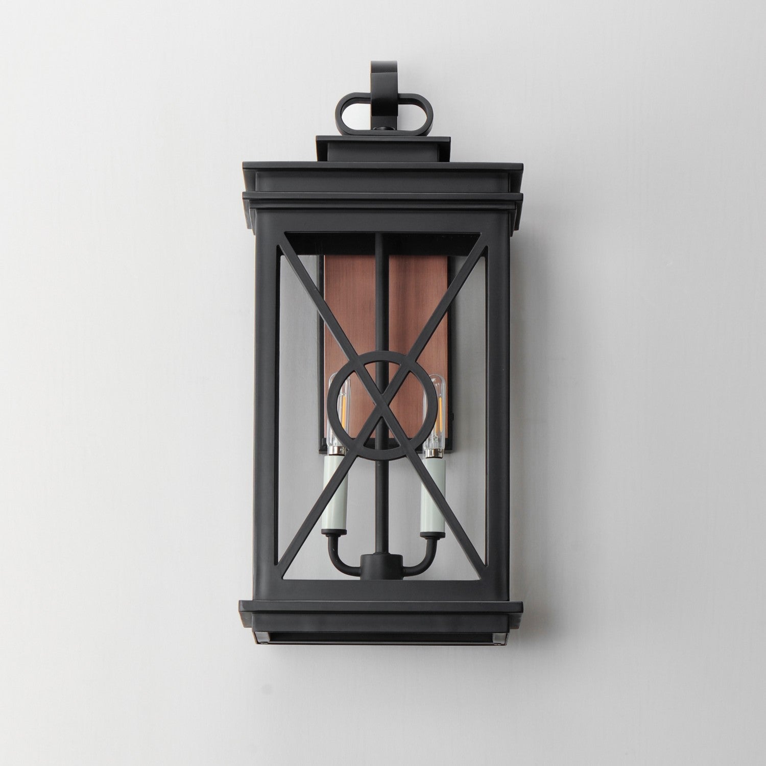 Maxim - 40806CLACPBK - Two Light Outdoor Wall Sconce - Yorktown VX - Black/Aged Copper