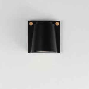 Maxim - 42120BKAB - LED Outdoor Wall Sconce - Rivet - Black / Antique Brass