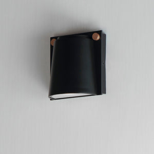 Maxim - 42120BKAB - LED Outdoor Wall Sconce - Rivet - Black / Antique Brass