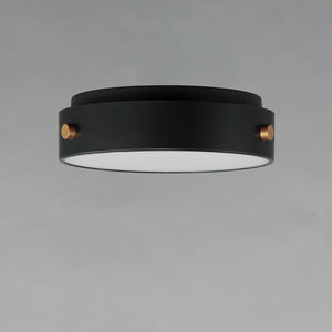 Maxim - 42129BKAB - LED Flush Mount - Rivet - Black / Antique Brass