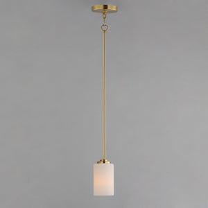 Maxim - 90030SWSBR - One Light Mini Pendant - Deven - Satin Brass