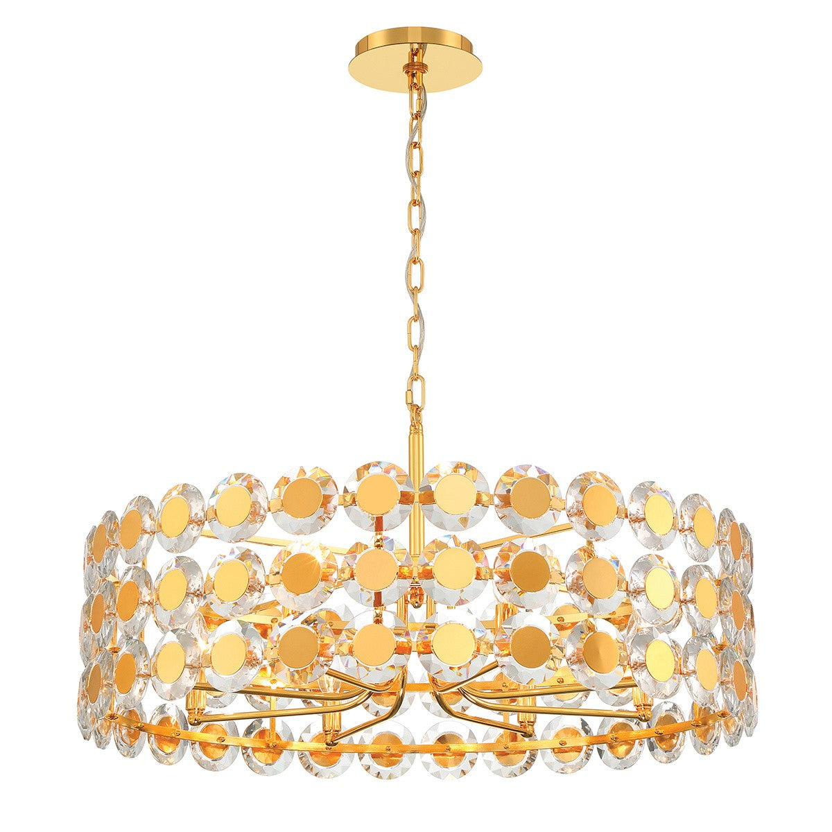 Eurofase - 44286-025 - PERRENE-CHD-8LT-32IN-GD-CL - PERRENE - Gold