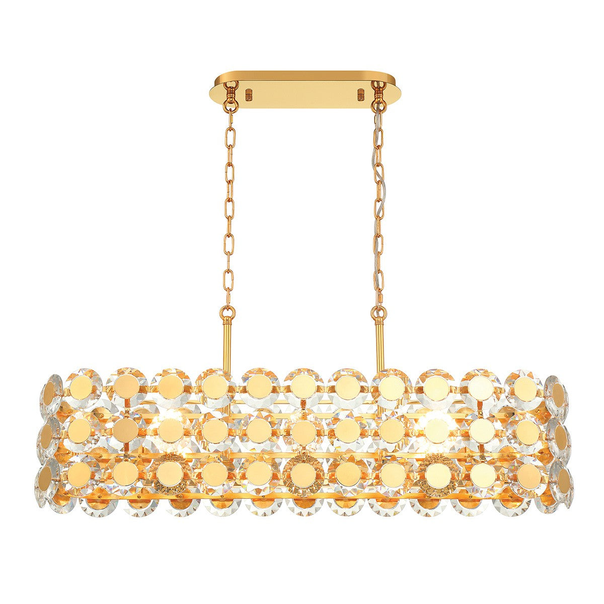 Eurofase - 44287-020 - PERRENE-CHD-8LT-40IN-GD-CL - PERRENE - Gold