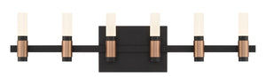 Eurofase - 45237-010 - ALBANY-VAN-6LT-BRBM-WH - ALBANY - Brass-Black