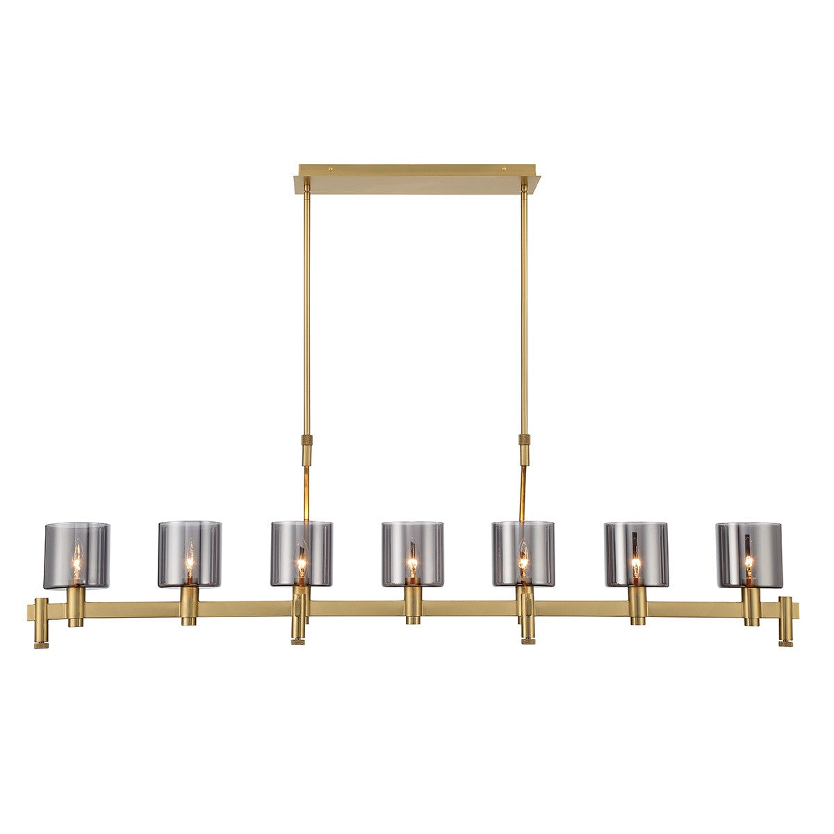 Eurofase - 45653-018 - DECATO-CHD-7LT-57IN-GD-SK - DECATO - Gold