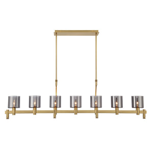 Eurofase - 45653-018 - DECATO-CHD-7LT-57IN-GD-SK - DECATO - Gold
