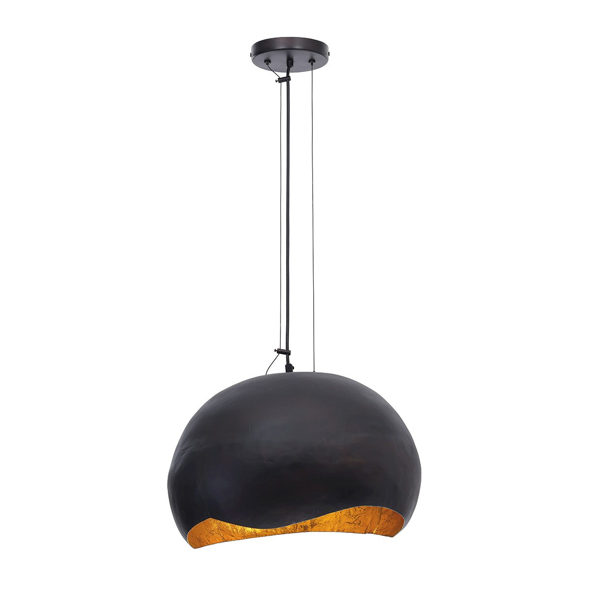 Eurofase - 46440-013 - Two Light Pendant - Baleia - Black and Gold Foil